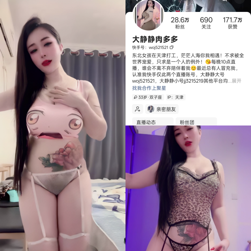 快手大静静肉多多私人定制【休闲风主播定制】-幻宇星球网页版
